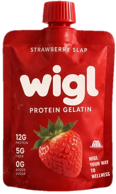 wigl Strawberry Slap protein gelatin pouch